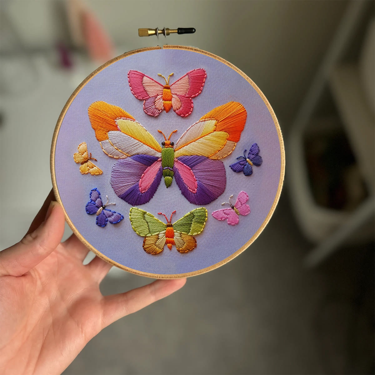 Rubbyoo Embroidery Kit -  Colorful Butterfly - image 2