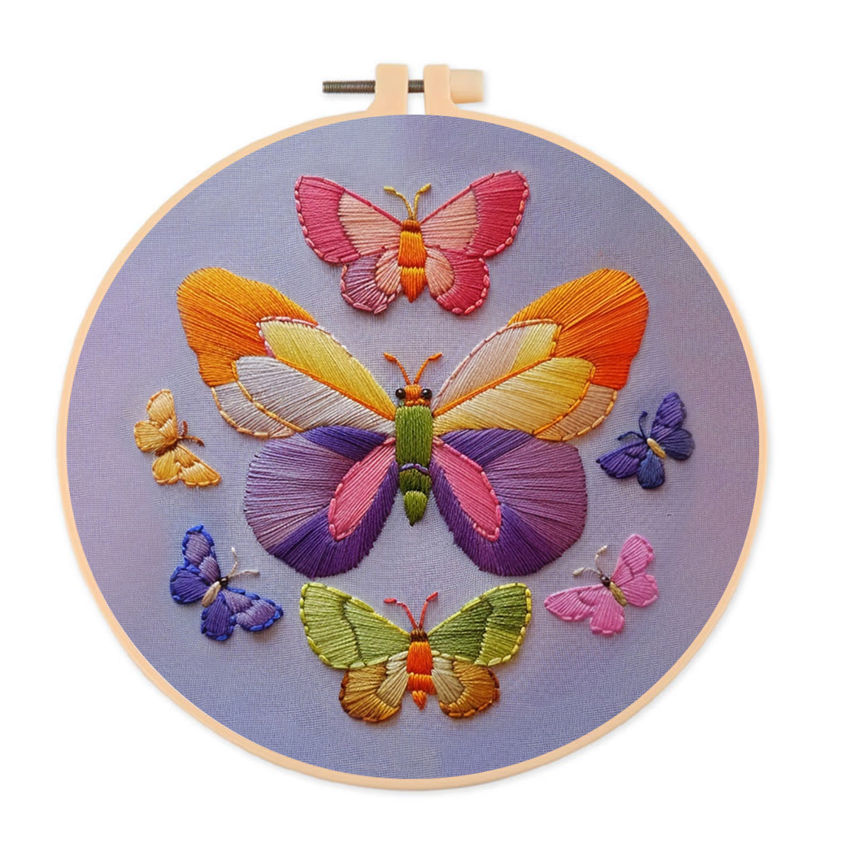 Rubbyoo Embroidery Kit -  Colorful Butterfly - image 1