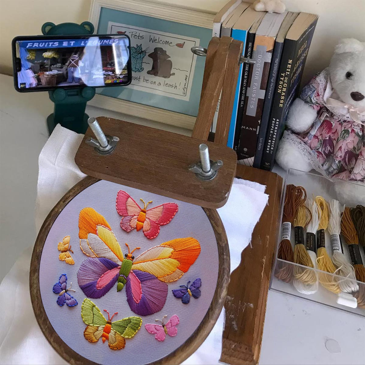 Rubbyoo Embroidery Kit -  Colorful Butterfly - image 4