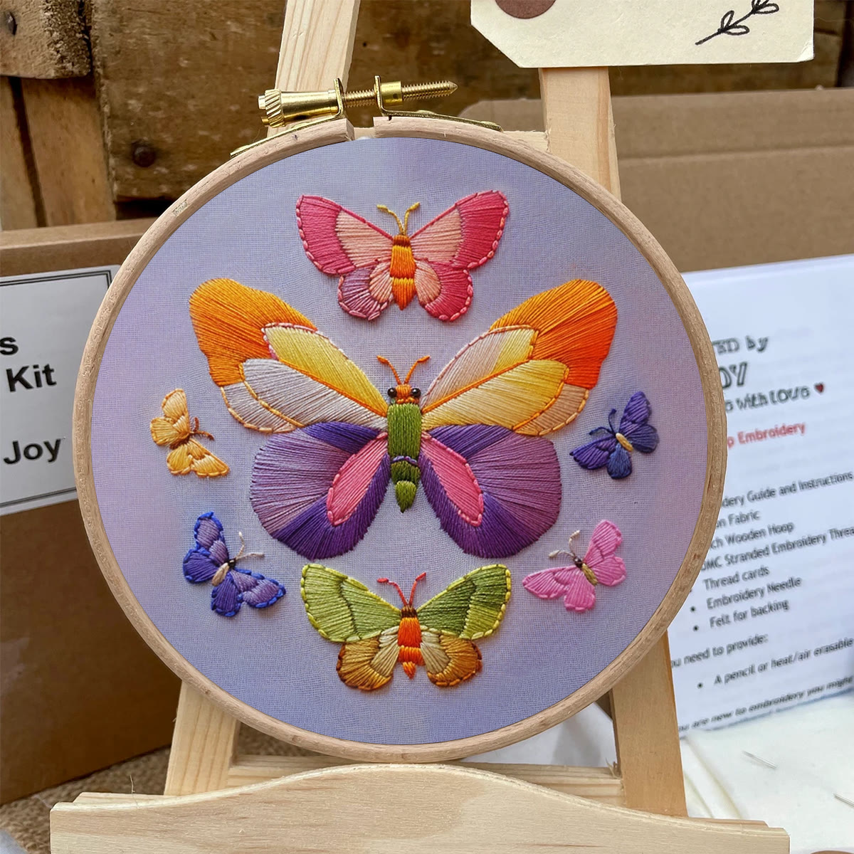 Rubbyoo Embroidery Kit -  Colorful Butterfly - image 7