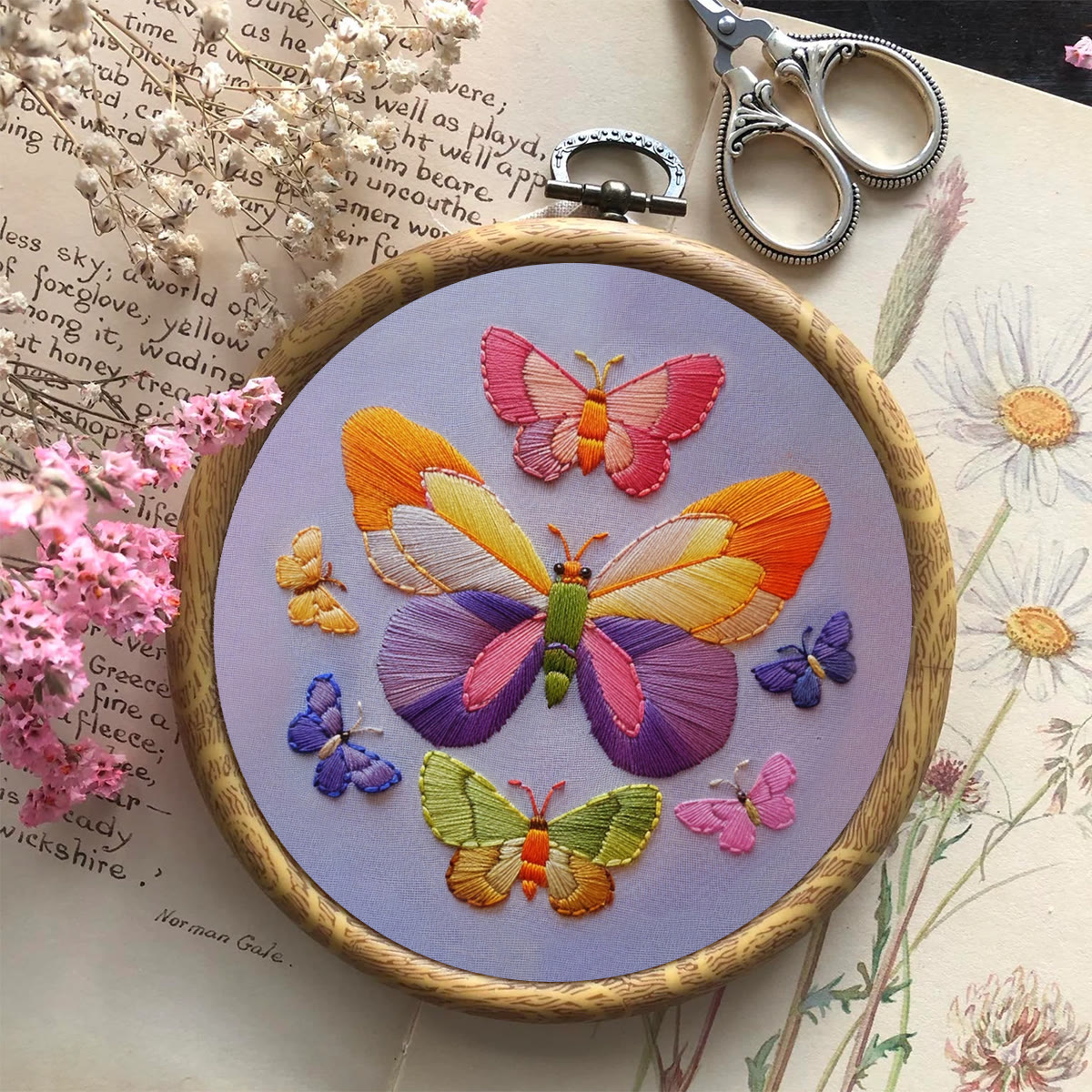 Rubbyoo Embroidery Kit -  Colorful Butterfly - image 9