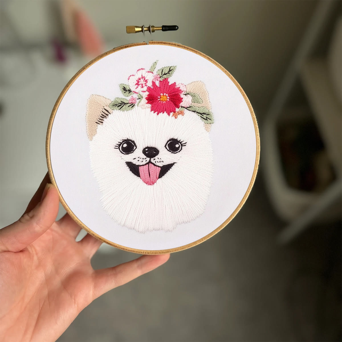 Rubbyoo Embroidery Kit -   Puppy Pomeranian - image 2
