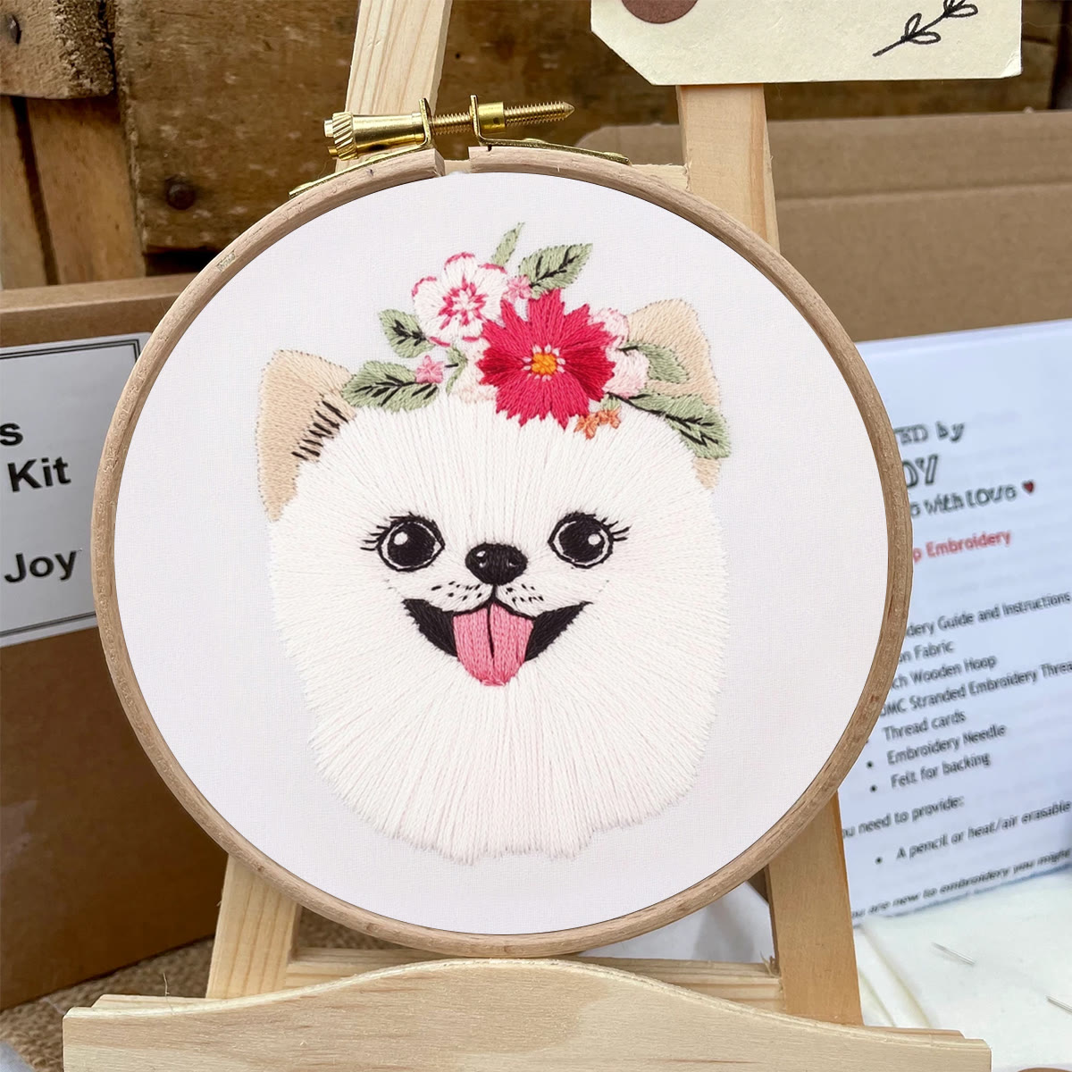 Rubbyoo Embroidery Kit -   Puppy Pomeranian - image 6