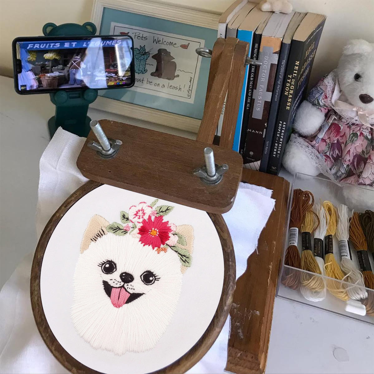 Rubbyoo Embroidery Kit -   Puppy Pomeranian - image 5