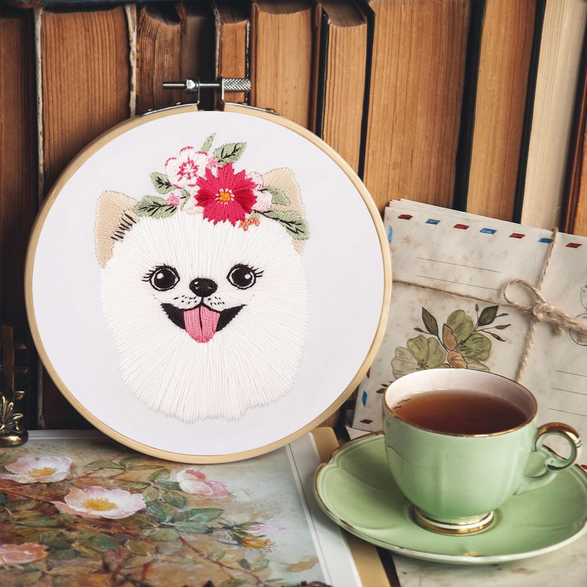 Rubbyoo Embroidery Kit -   Puppy Pomeranian - image 7