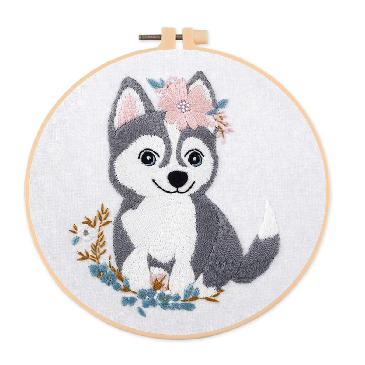 Rubbyoo Embroidery Kit -   Puppy Husky - image 1