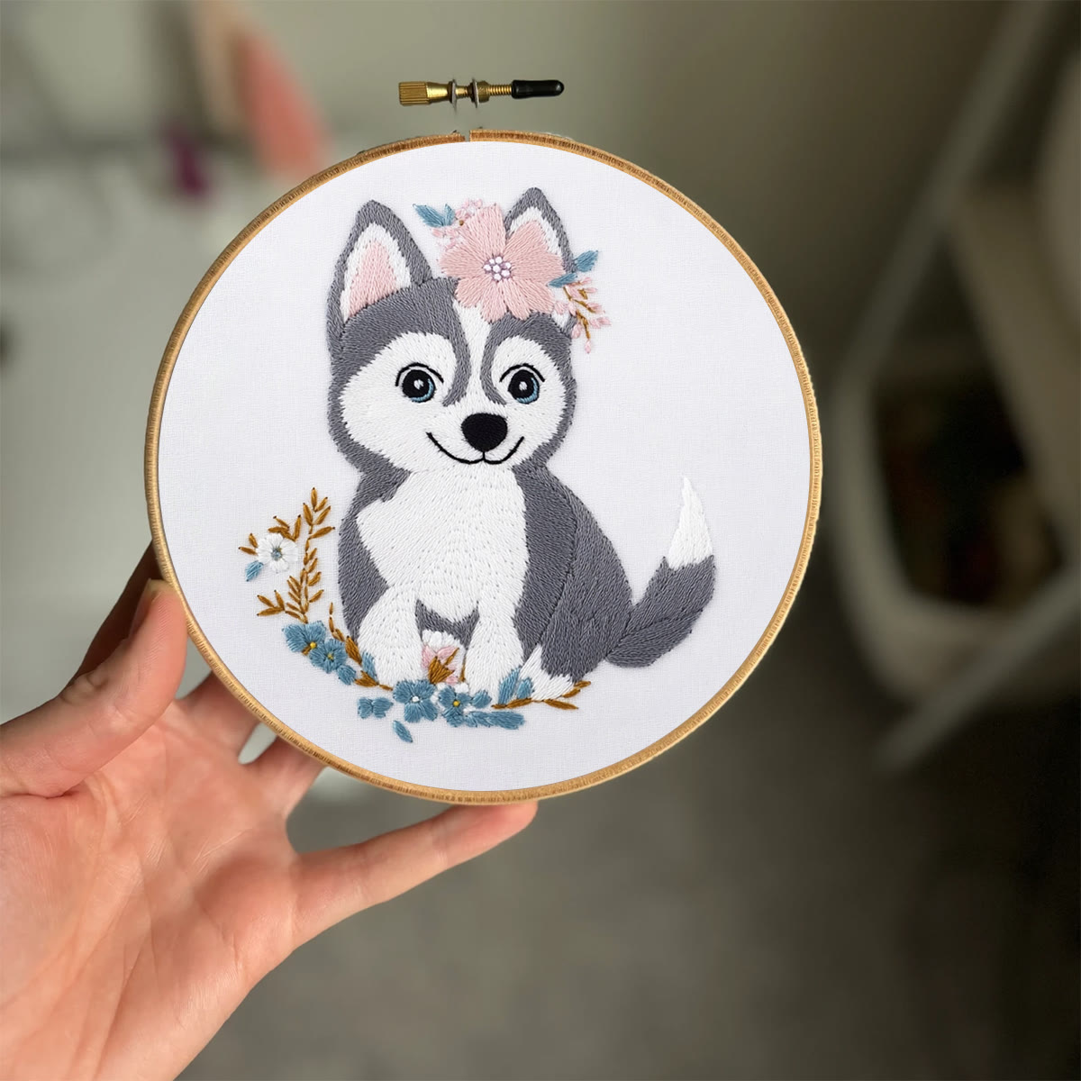 Rubbyoo Embroidery Kit -   Puppy Husky - image 2