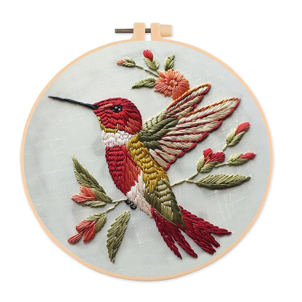 Rubbyoo Embroidery Kit -   Little Red Bird - image 1
