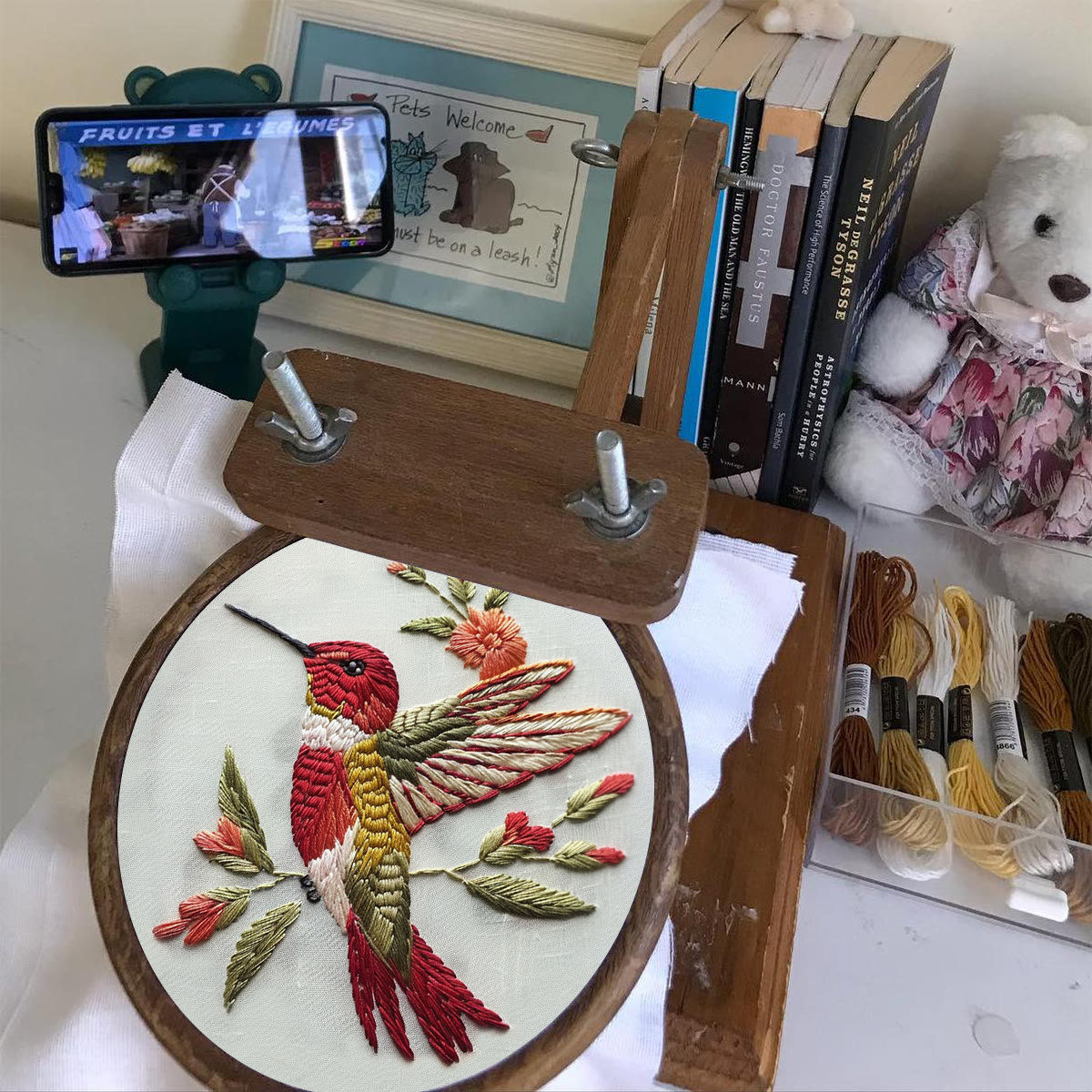 Rubbyoo Embroidery Kit -   Little Red Bird - image 4