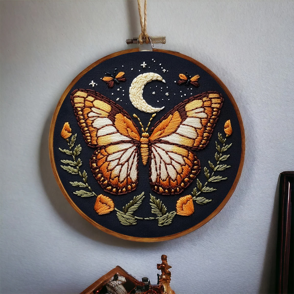 Rubbyoo Embroidery Kit -   Orange Moon Butterfly - image 5