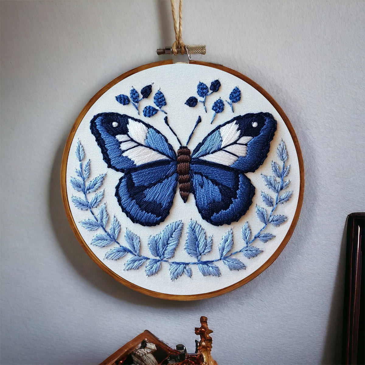 Rubbyoo Embroidery Kit - Deep Blue Butterfly - image 5