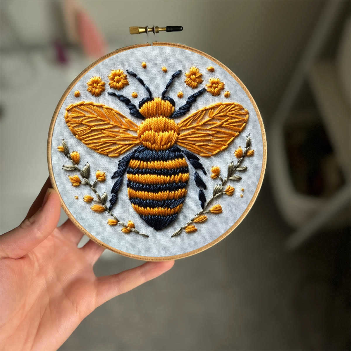 Rubbyoo Embroidery Kit - Cute Yellow Bee - image 2