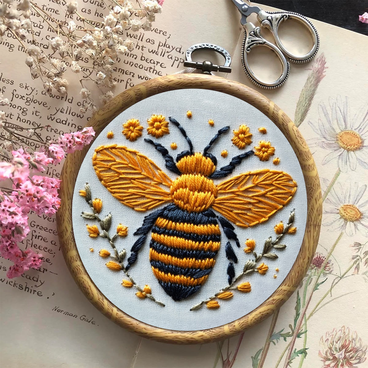 Rubbyoo Embroidery Kit - Cute Yellow Bee - image 9