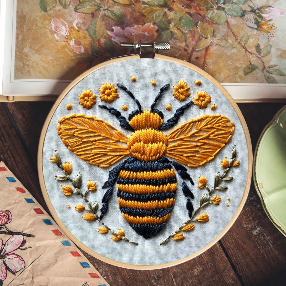 Rubbyoo Embroidery Kit - Cute Yellow Bee - image 8