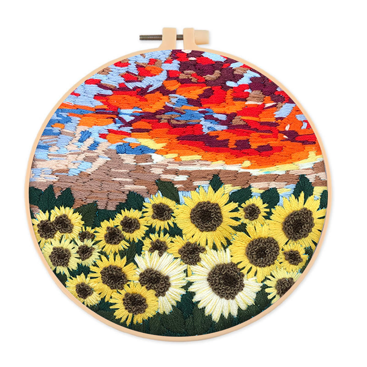 Rubbyoo Embroidery Kit - Floral Sunflower - image 1