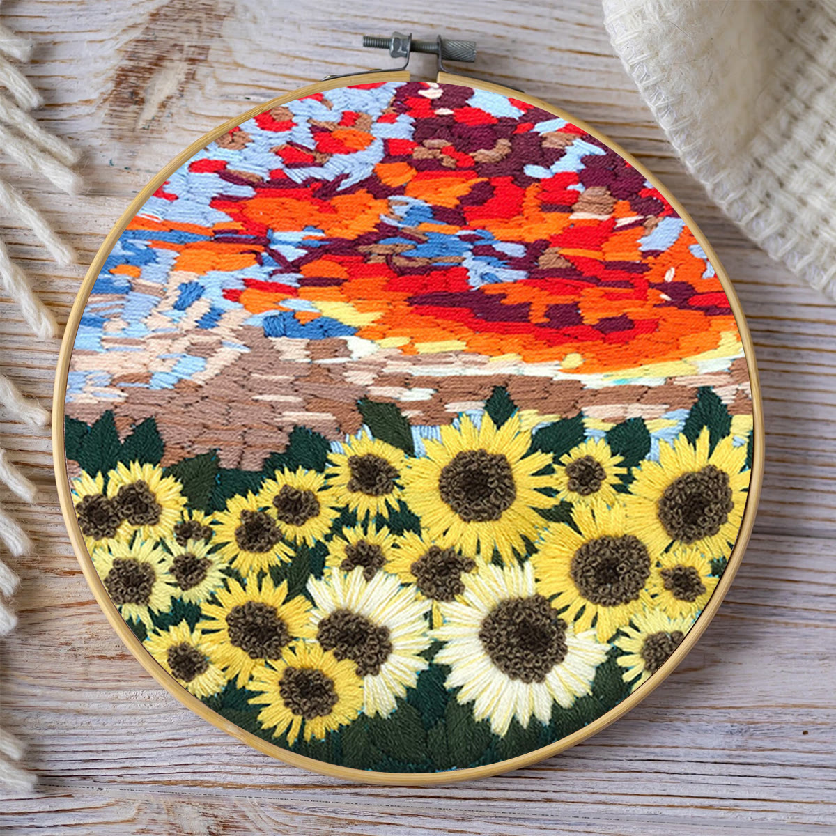 Rubbyoo Embroidery Kit - Floral Sunflower - image 8