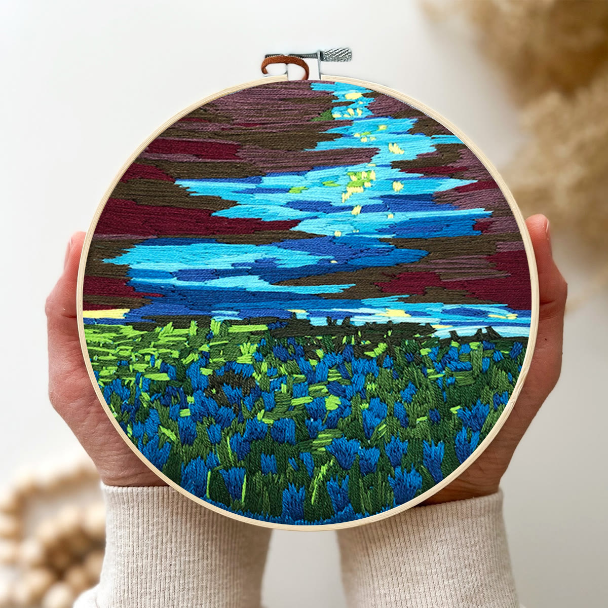 Rubbyoo Embroidery Kit - Claude Monet Water Lilies - image 3