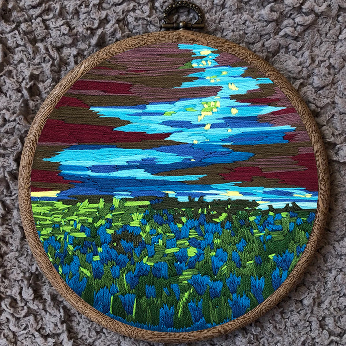 Rubbyoo Embroidery Kit - Claude Monet Water Lilies - image 10