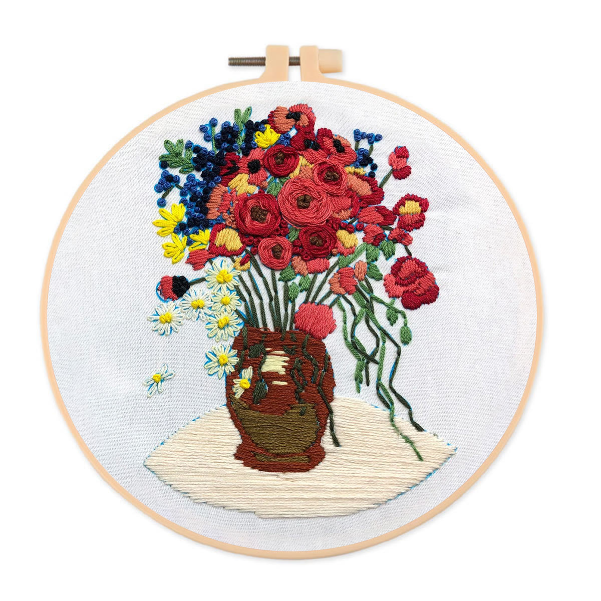 Rubbyoo Embroidery Kit - Poppy Flower - image 1