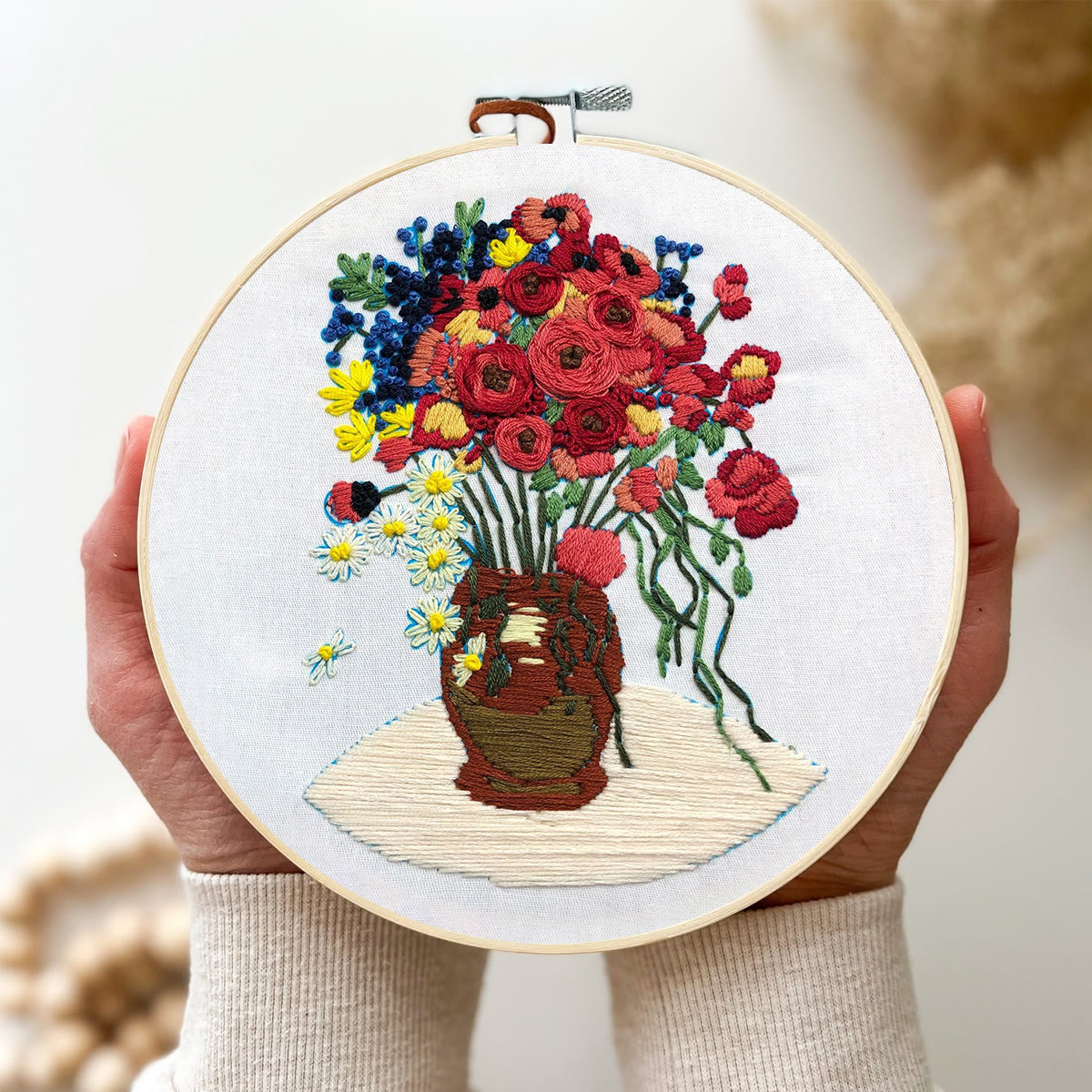 Rubbyoo Embroidery Kit - Poppy Flower - image 4