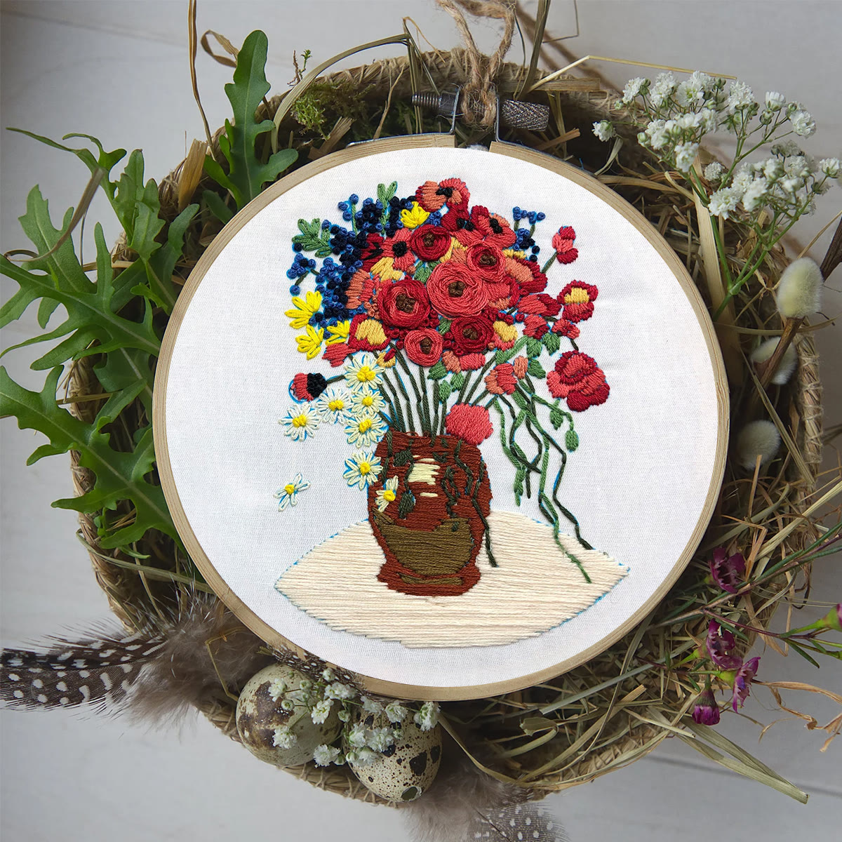 Rubbyoo Embroidery Kit - Poppy Flower - image 7