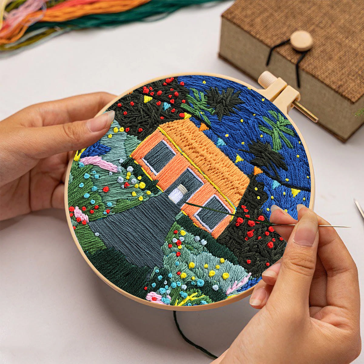 Rubbyoo Embroidery Kit - Starry Night Sky - image 2