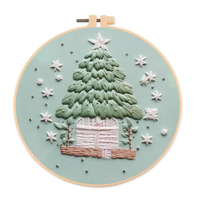 Rubbyoo Embroidery Kit - White Christmas - 20*20cm - image 1