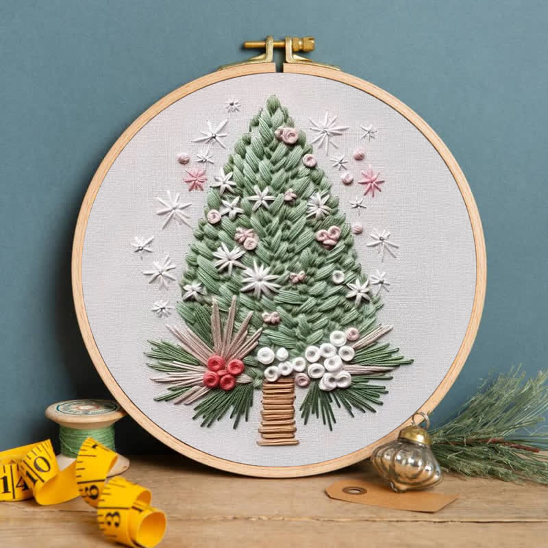 Rubbyoo Embroidery Kit - Floral Tree Advent Calendar 2024 - image 3