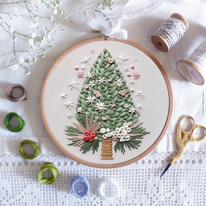 Rubbyoo Embroidery Kit - Floral Tree Advent Calendar 2024 - image 8