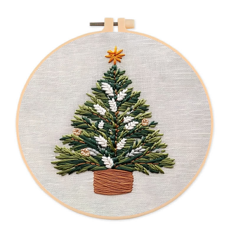 Rubbyoo Embroidery Kit - Christmas Tree Ornament - 20*20cm - image 1