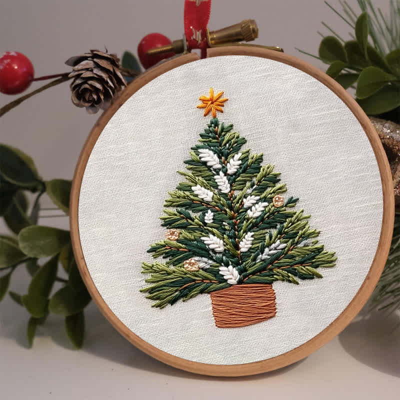 Rubbyoo Embroidery Kit - Christmas Tree Ornament - image 2