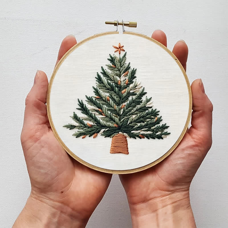 Rubbyoo Embroidery Kit - Christmas Potted Plant - image 6