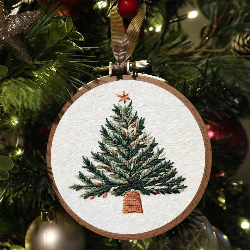 Rubbyoo Embroidery Kit - Christmas Potted Plant - image 5