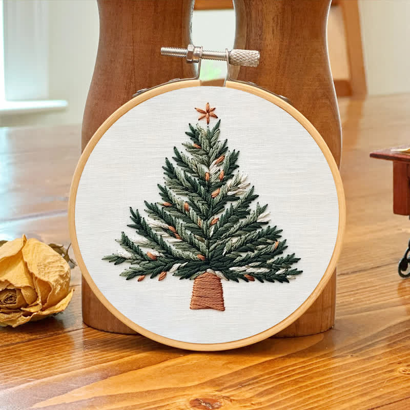 Rubbyoo Embroidery Kit - Christmas Potted Plant - image 7