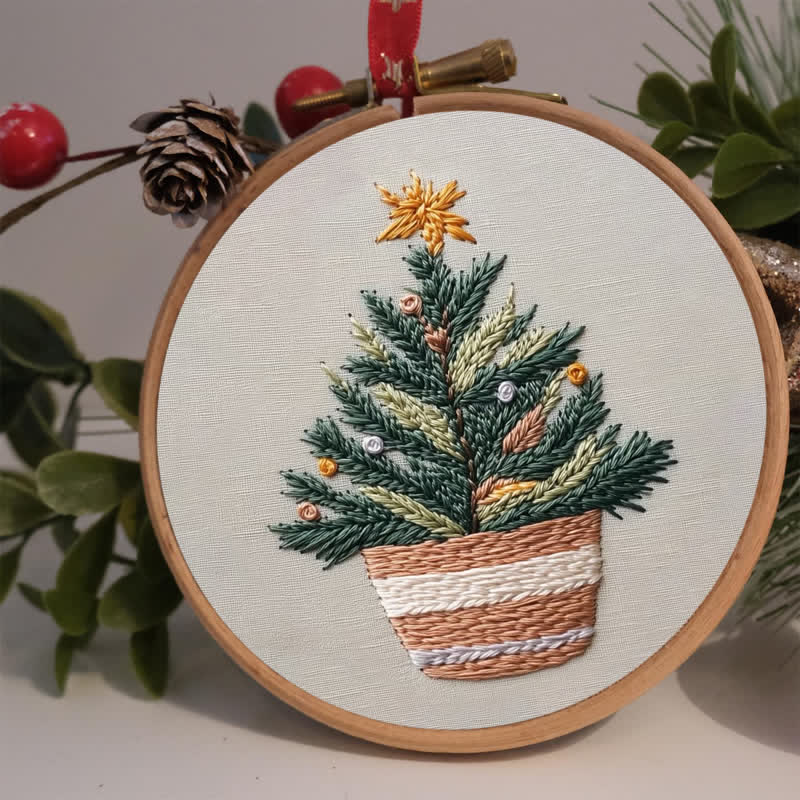 Rubbyoo Embroidery Kit - Handmade Christmas Tree - image 2