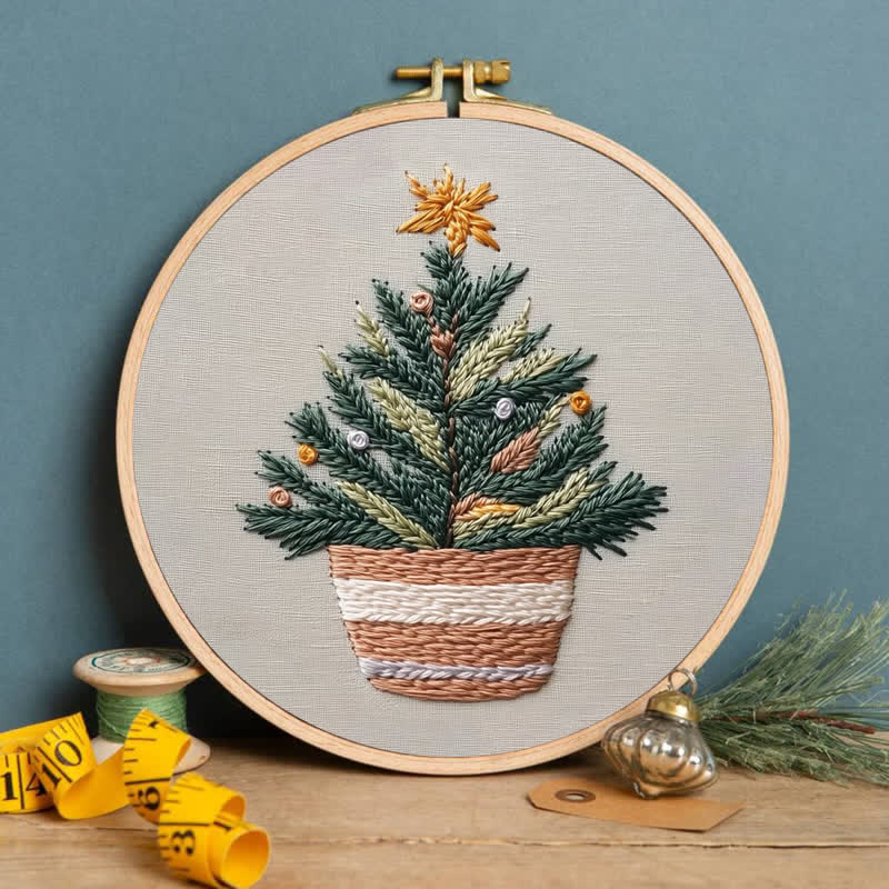 Rubbyoo Embroidery Kit - Handmade Christmas Tree - image 4