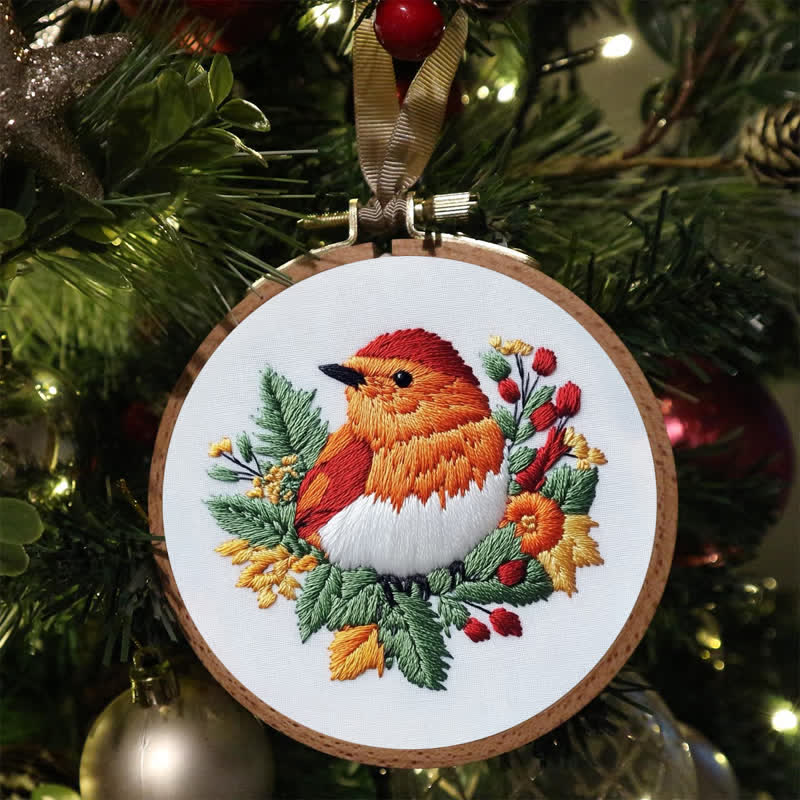 Rubbyoo Embroidery Kit - Little Robin Bird - image 6