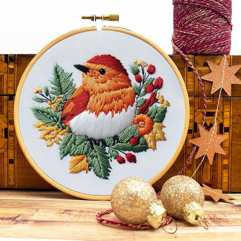 Rubbyoo Embroidery Kit - Little Robin Bird - image 9