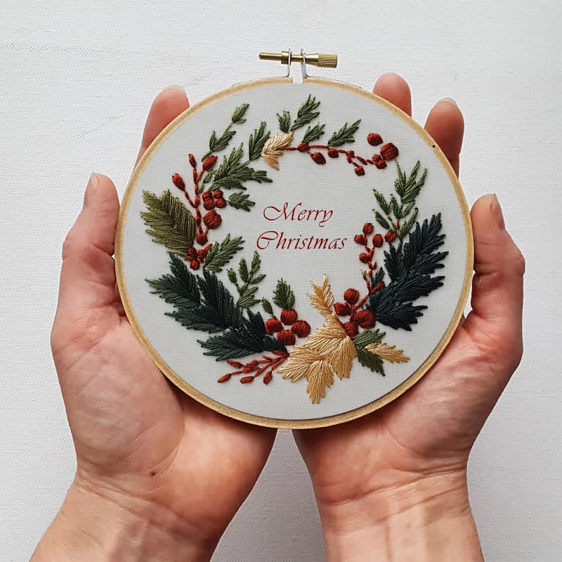 Rubbyoo Embroidery Kit -Christmas Wreath - image 6