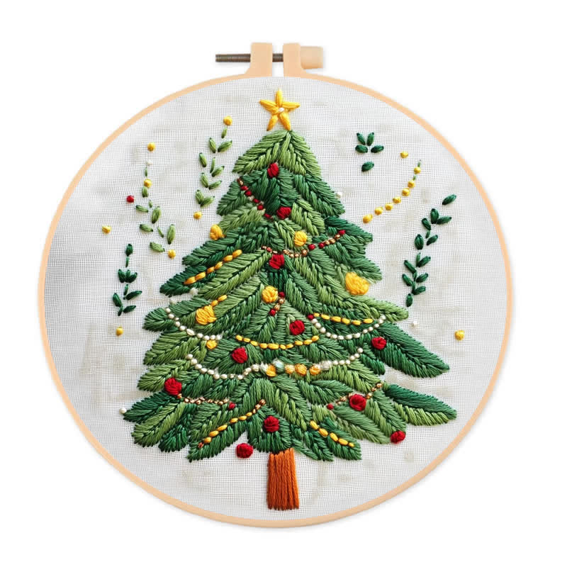 Rubbyoo Embroidery Kit - Cute Christmas Tree - image 1