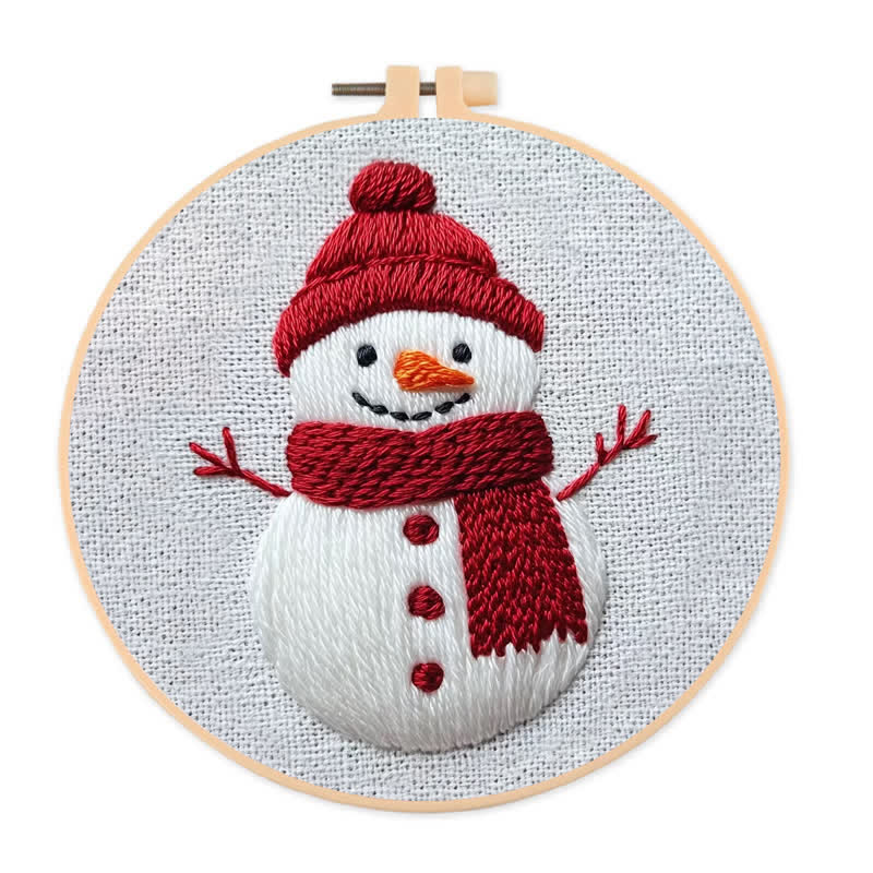 Rubbyoo Embroidery Kit -Snowman - image 1