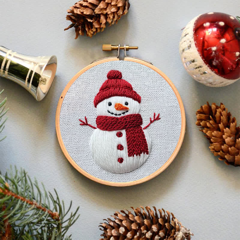 Rubbyoo Embroidery Kit -Snowman - image 5
