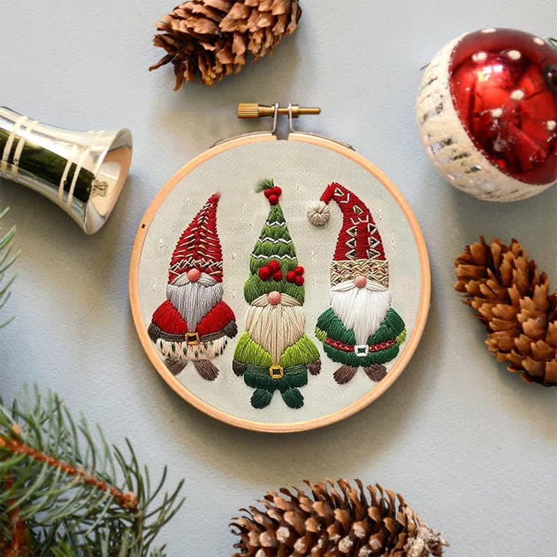 Rubbyoo Embroidery Kit - Christmas Gnomes - image 6