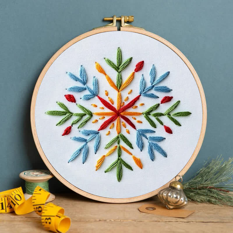 Rubbyoo Embroidery Kit - Festive Snowflake - image 3