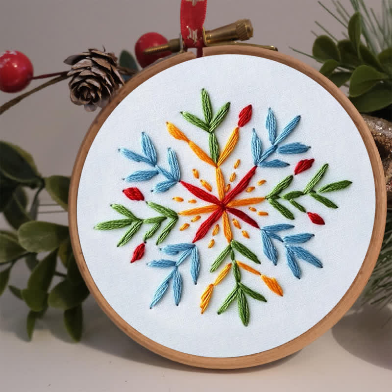 Rubbyoo Embroidery Kit - Festive Snowflake - image 2