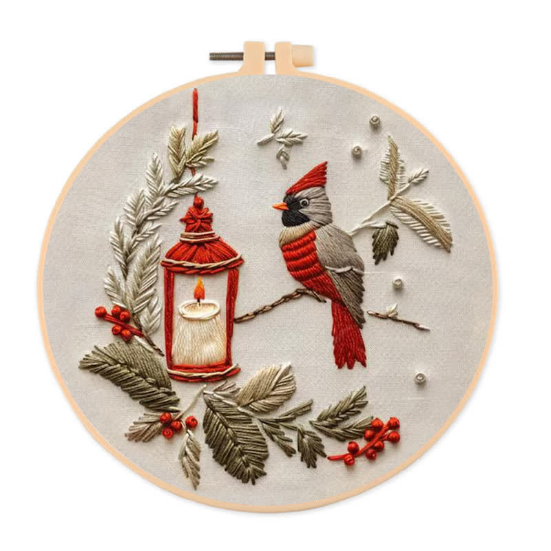 Rubbyoo Embroidery Kit - Red Cardinal - image 1