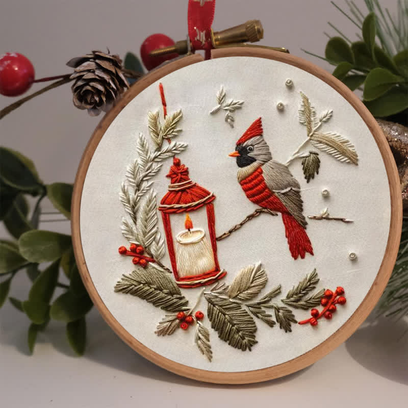 Rubbyoo Embroidery Kit - Red Cardinal - image 2