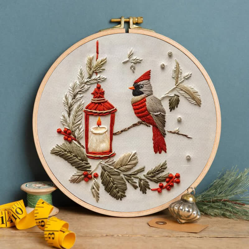 Rubbyoo Embroidery Kit - Red Cardinal - image 3