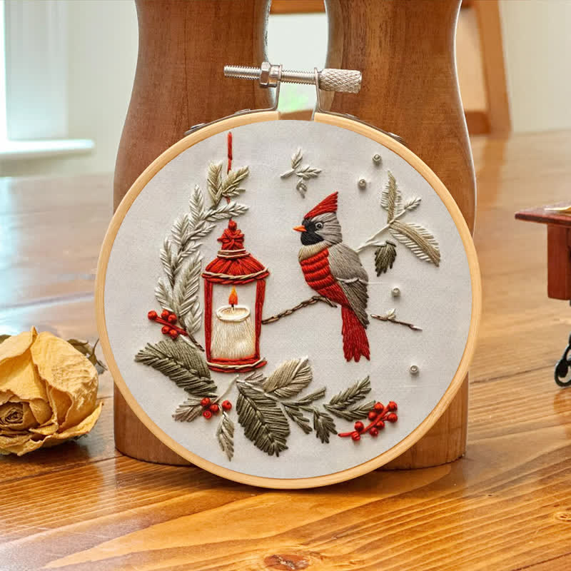 Rubbyoo Embroidery Kit - Red Cardinal - image 7