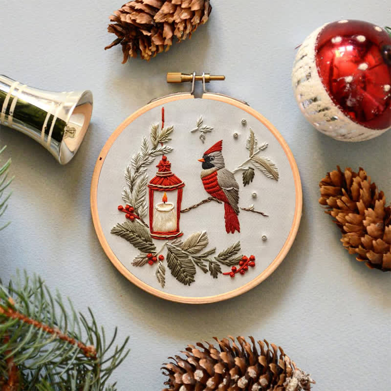 Rubbyoo Embroidery Kit - Red Cardinal - image 5